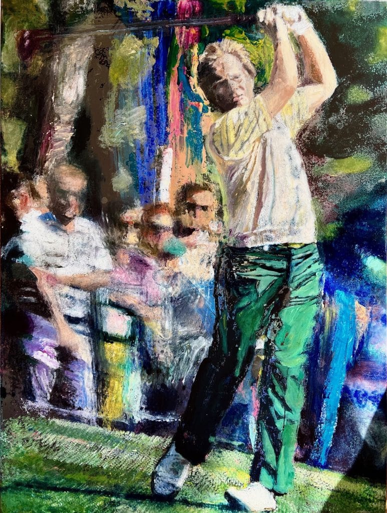 Jack Nicolas 1986 Masters , Oil on canvas 48x36