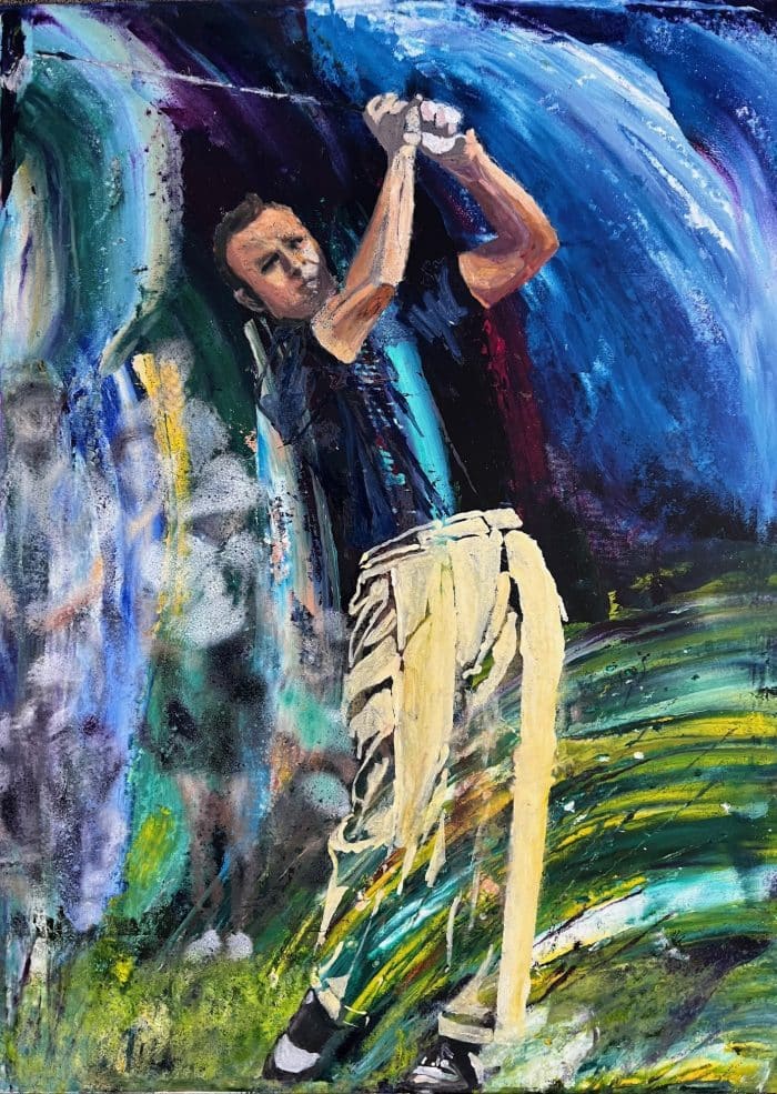 Arnold Palmer , Oil on canvas 48x36